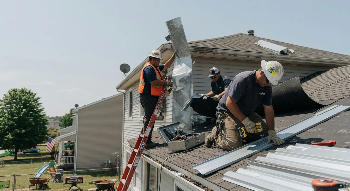 Storm Damage Metal Roof Repair in Antes Fort, PA